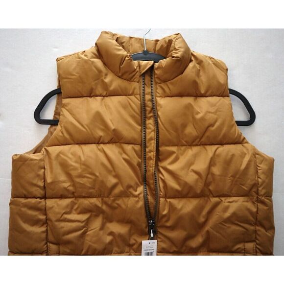 Gap 418456 Kids Sz XL (12) Honey Mustard Yellow ColdControl Quilted Puffer Vest - Picture 8 of 9